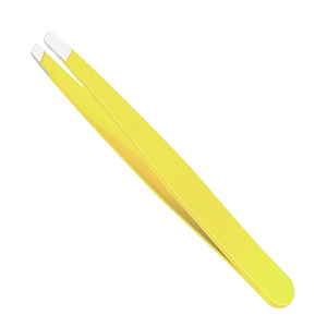 Lot de pinces à épiler jaunes en acier inoxydable avec ciseaux et étui – Vente chaude, pointe fine, réutilisables, style moderne - Product Image 3