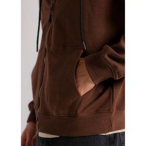 Sweat à capuche pour homme de qualité supérieure - 100% coton mercerisé respirant pour broderie de logo personnalisé - Product Image 2