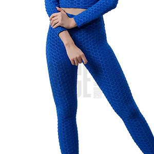 <b>Women</b>’s Workout Set High Waist Yoga <b>Leggings</b> Crop Top 2 Piece Stretch Seamless Gym Fitness Running Training Activewear OEM ODM - Product Image 3
