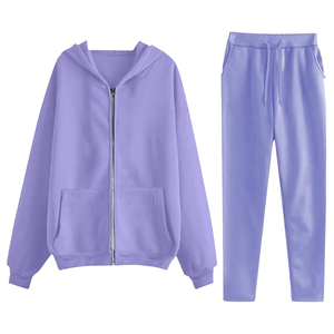 Women's Hooded <b>Lightweight</b> Sport Tracksuit with 2-in-1 Design Polyester/Cotton Drawstring Closure Summer Casual Wear - Product Image 3