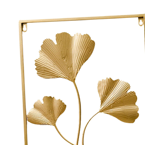 Luxury Gold Metal Ginkgo <b>Leaf</b> <b>Wall</b> Art <b>Decorative</b> Hanging Sculpture for Living Room Bedroom Home Interior <b>Decoration</b> - Product Image 4
