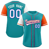 Maillot de baseball unisexe de qualité supérieure, style tendance, léger, à manches courtes, logo personnalisé, couleurs personnalisées