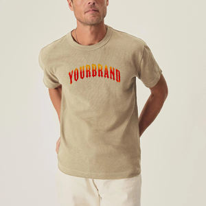 T-shirts pour hommes surdimensionnés en coton 100% de haute qualité, logo brodé personnalisé, impression sérigraphique, respectueux de l'environnement, manches courtes, coupe ample - Product Image 3