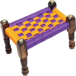 Laddu Gopal Bed Khat for Ladoo Gopal Ji -Wooden Khaat/<b>Cot</b>/Charpai for Kanha Ji, Square - Product Image 1