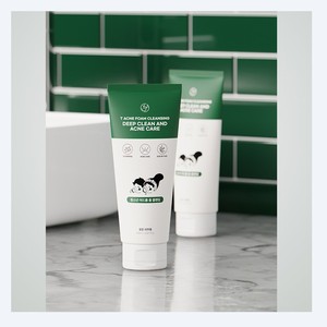 Produits de soin de la peau coréens K-Beauty Wapeuraep T Teen Acne Foam Cleanser 150ml Fabriqué en Corée Nettoyant visage unisexe pour femmes - Product Image 2