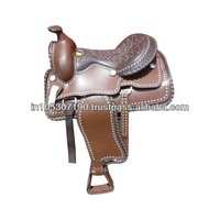 Cuir tanné huilé de selle occidentale.