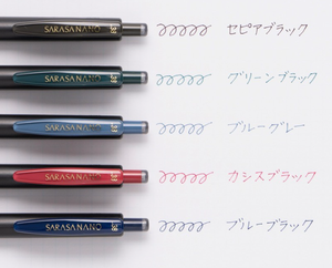 ปากกาลูกลื่นหมึกเจล NANO ZEBRA sarasa NANO 0.38มม. (JJX72) - Product Image 2