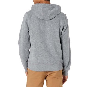 Sudadera con Capucha para Hombre, Personalizada con Bordado, de Alta Calidad, Estilo Urbano, Color Gris Jaspeado, Servicio OEM, Gran Venta - Product Image 2