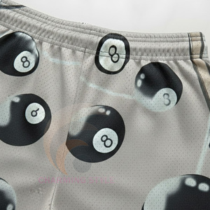 Nuevos Shorts Deportivos de Malla Transpirable para Hombre y Mujer, Casuales, para Baloncesto, Running, Sublimados, de Poliéster - Product Image 4