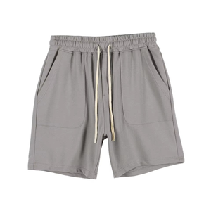Shorts de sport décontractés pour hommes, style vintage, délavé au soleil, effet délavé à l'acide, en polyester et coton, durables, épais, personnalisables par sérigraphie, vente en gros - Product Image 4