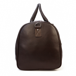 Sac de voyage en cuir, sac de week-end, sac à main, fermeture éclair, durable, marron - Product Image 2