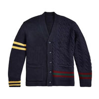 Cardigan unisexe en cachemire tricoté, col en V, respirant, tendance, élégant, de qualité supérieure, vente chaude, pour l'hiver