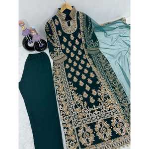 Conjunto Dupatta de pantalones de fiesta para mujer - Product Image 2