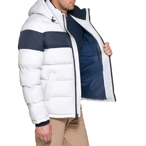 Custom Print Logo Stand Collar Short Loose-Fit <b>Warm</b> Puffer Jacket Men Women Wholesale Customized Winter Puffer Jackets Coats - Product Image 4