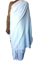 Toallas Ahram Musulmanas de Primera Calidad, 100% Algodón, Juego de 2 Piezas para Hajj y Umrah, Cómodas para Usar, Rezar, Lavarse y Absorber