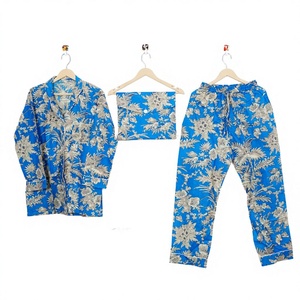 Ropa de descanso de novia para fiestas nupciales y propuestas Floral Pj Set 100% algodón verano dama de honor pijama conjunto PJ ropa de dormir para mujer - Product Image 1