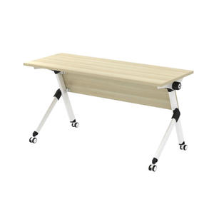 <b>Foldable</b> Modern Melamine Training Table TRY Leg Space Saving Multipurpose <b>Desk</b> Workshops Schools Offices Hotels AY Office System - Product Image 2