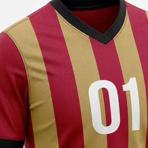 Ensemble de maillots de football personnalisés par sublimation à séchage rapide, tenue d'entraînement pour équipe, avec logo et numéro personnalisés, saison 2026 - Product Image 5