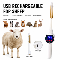 Électroéjaculateur rechargeable portable à charge USB, tension et fréquence réglables, affichage numérique, double mode - Insémination ovine