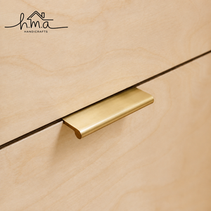 Antique Brass Edge Pull Handle Solid Brass Cabinet Drawer <b>Wardrobe</b> Kitchen Cupboard Concealed Modern Furniture <b>Hardware</b> - Product Image 2