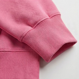 Lightweight Women Half <b>Zipper</b> Sweatshirt Long Sleeve Casual Hoodie Loose Pullover Top Acid Wash Terry Stylish Tops - Product Image 6
