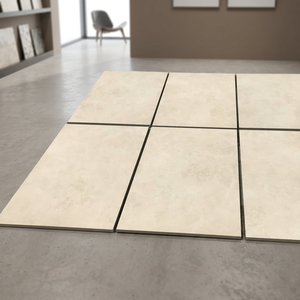 Ciment 600x600mm Pavés en porcelaine d'extérieur 2cm Antidérapant Heavy Duty pour le jardin Carreaux de sol en céramique écologiques - Product Image 1
