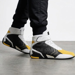Chaussures de course automobile pour hommes, légères, ignifuges, personnalisables, tissu respirant, semelle antidérapante, performance professionnelle sur piste - Product Image 3