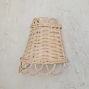 Applique murale en rotin naturel de luxe suspension pour la décoration de couloir de chambre à coucher - Product Image 5