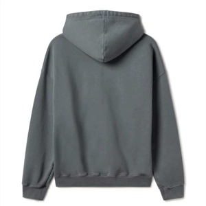 Custom Oversized <b>Lined</b> Hoodie 400 GSM Heavyweight Knitted <b>Fleece</b> 100% Cotton Winter Men Blank for Printing Bulk Wholesale - Product Image 1