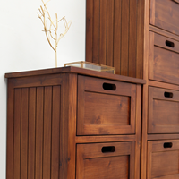 Armoire convertible traditionnelle en bois massif laqué brillant, 5+ tiroirs, 6 étagères, porte à panneaux, pour salle à manger/salon, personnalisable 1