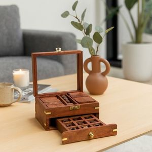 Modern Wooden <b>Dice</b> And Dominoes Game <b>Set</b> For Educational Activities Party Events And Home Use - Product Image 5
