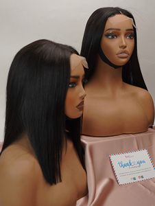 Natural Straight <b>Wig</b> Unprocessed 100% Full Lace <b>Human</b> Hair <b>Wig</b> - Product Image 6