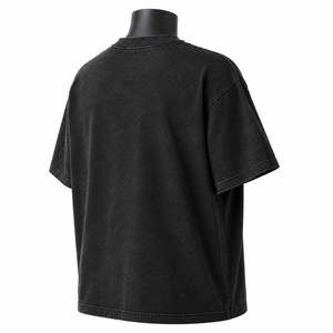 เสื้อยืดลายกราฟิกตกปลาทรงโอเวอร์ไซส์สไตล์วินเทจสำหรับผู้ชาย ผ้าฝ้าย 100% ล้างสีแบบแอซิดวอช สตรีทแวร์ รับผลิตแบบ OEM ODM - Product Image 5