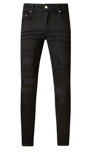 Top Quality Hip Hop Denim Jeans Mens <b>Pants</b> Trousers Stacked <b>Y2K</b> Distressed Streetwear Luxury Designer Brand Ksubis Jeans - Product Image 2
