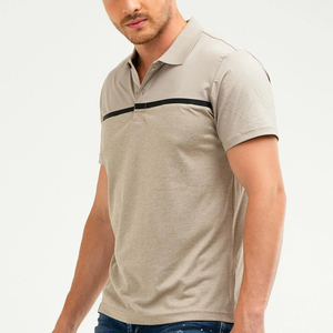 Nueva Camiseta de Golf Elegante para Hombre, Talla Grande, con Logotipo Personalizado, 100% Algodón, Verano, Casual, Secado Rápido, Manga Corta - Product Image 3
