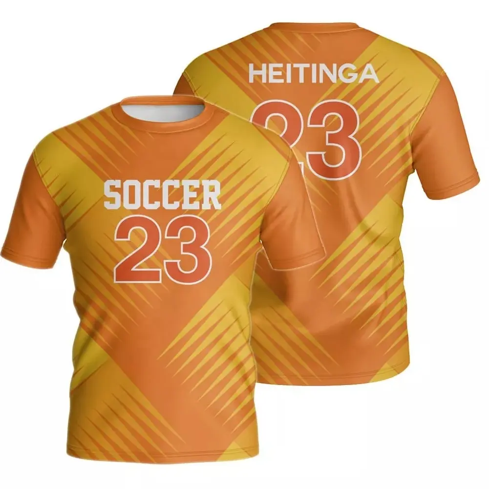 Fully Sublimation Printed Soccer Jersey Custom design Stitched Soccer Jerseys Quick Dry Crew Neck Soccer Jerseys Football Shirts
