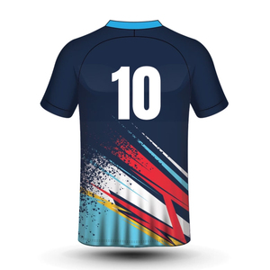 Camiseta de Rugby de Manga Corta para Hombre, Camiseta Polo con Color Degradado, Camiseta de Fútbol Sublimada, Ajuste Regular, Camiseta Deportiva Personalizada - Product Image 5