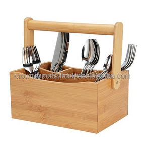 Soporte de cubiertos de madera hecho a mano, personalizado, de último diseño, decorativo, barato - Product Image 2