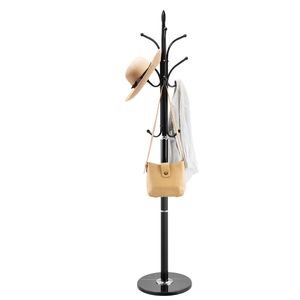 Free Standing Coat Rack with 6 Hooks Stable Marble Base Freestanding Hall Entryway Coat <b>Tree</b> <b>Stand</b> - Product Image 3