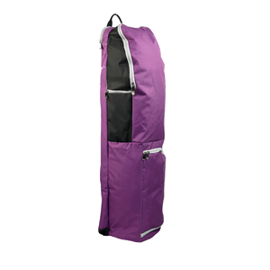 Sac de sport en nylon violet avec poche zippée et poignée de transport - Product Image 3