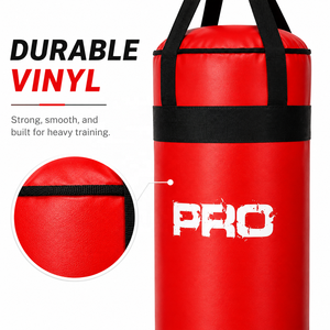 Sac de frappe long et lourd en gros pour l'entraînement de boxe, Muay Thai, Kickboxing – Sac de frappe banane suspendu personnalisé OEM pour la salle de sport - Product Image 3