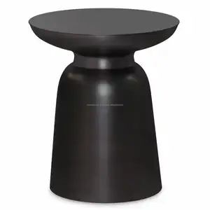 Premium kalite Metal tambur tabureler varil şekli tabureler dövülmüş bar ev dekor için özelleştirilmiş End masa mobilya