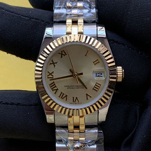 BOJ Plain R.O.L.E.X.56 36mm Two Tone Stainless Steel Mechanical Automatic Analog Wrist <b>Watch</b> For Women At Low Price Hot Sale - Product Image 1