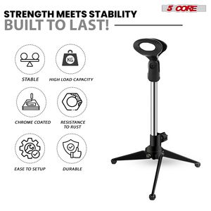 Support de microphone de bureau trépied universel 5Core pour table - Product Image 5