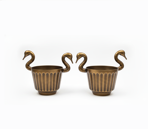 Seau à glace moderne en aluminium noir avec poignées en forme de cygne |   Capacité de 3 L pour refroidisseur à vin |   Articles de bar de luxe pour hôtels et bars à domicile - Product Image 4