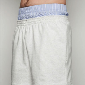 Shorts amples à double taille avec logo personnalisé pour hommes, style Hip Hop, coupe décontractée - Product Image 2