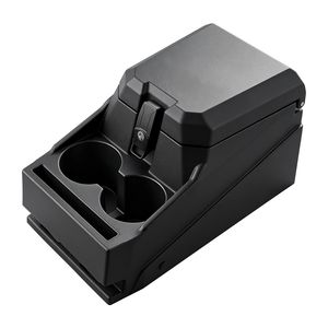 Console centrale UTV avec siège, accoudoir verrouillable, boîte de rangement en HDPE, organisateur central avec porte-gobelet et support téléphone - Product Image 1