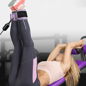 Sangles de cheville professionnelles pour la gym, pour femmes et hommes, entraînement de fessiers en kickback, logo personnalisé, fourniture directe usine - Product Image 2