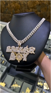 จี้เพชรโมอิสซาไนต์แบบกำหนดเอง CONCEPTION เงินแท้ 925 ชุบทอง 14K สไตล์ฮิปฮอปประดับเพชรโมอิสซาไนต์ - Product Image 6