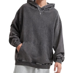 Sudadera con Capucha para Hombre, Estilo Relajado, Lavado Ácido, Diseño Moderno y de Alta Calidad, Talla Grande - Product Image 1